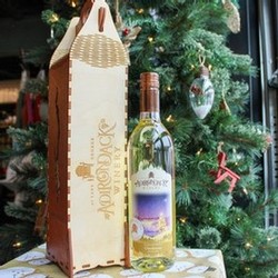 single bottle wooden gift box